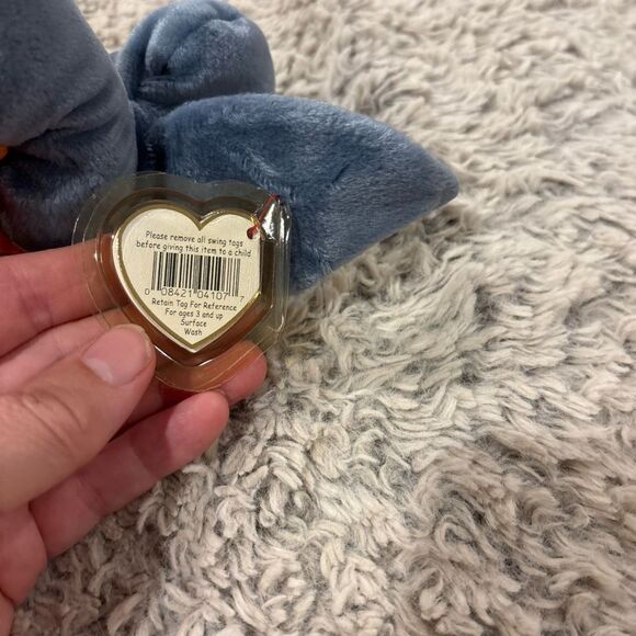 Ty Plush Pelican in Blue and Gray - Picture 3 of 6